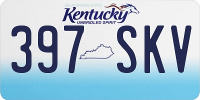KY license plate 397SKV