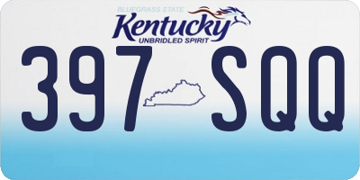 KY license plate 397SQQ
