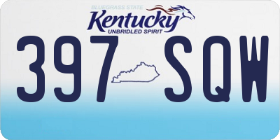 KY license plate 397SQW