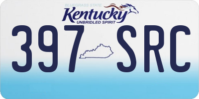 KY license plate 397SRC