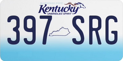 KY license plate 397SRG