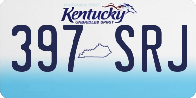 KY license plate 397SRJ
