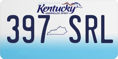 KY license plate 397SRL