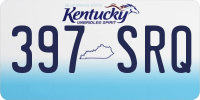 KY license plate 397SRQ