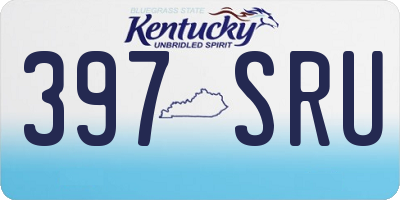KY license plate 397SRU