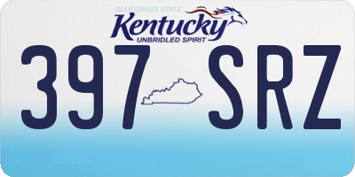 KY license plate 397SRZ