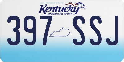 KY license plate 397SSJ