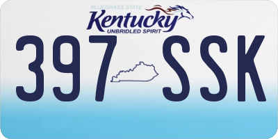 KY license plate 397SSK