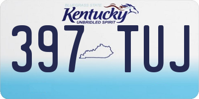 KY license plate 397TUJ