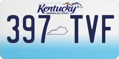 KY license plate 397TVF