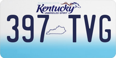 KY license plate 397TVG