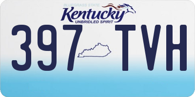 KY license plate 397TVH