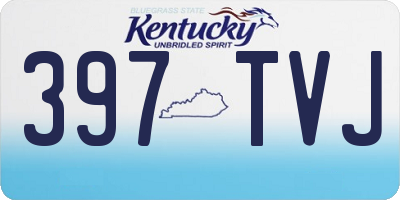 KY license plate 397TVJ