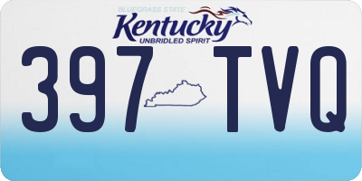 KY license plate 397TVQ