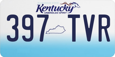 KY license plate 397TVR