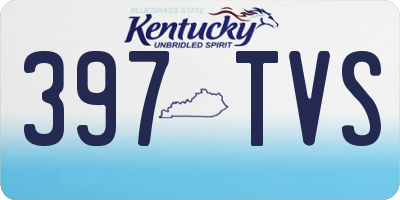 KY license plate 397TVS
