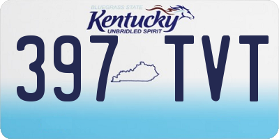 KY license plate 397TVT