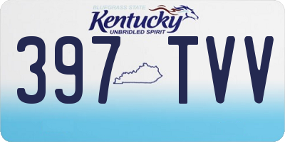 KY license plate 397TVV
