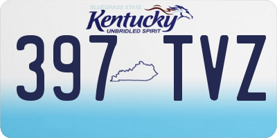KY license plate 397TVZ
