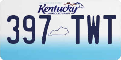 KY license plate 397TWT
