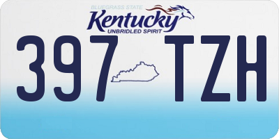 KY license plate 397TZH