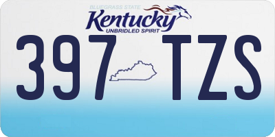 KY license plate 397TZS