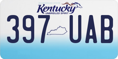 KY license plate 397UAB