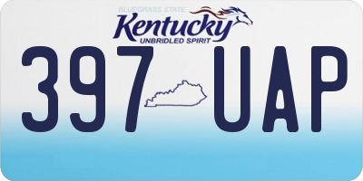 KY license plate 397UAP