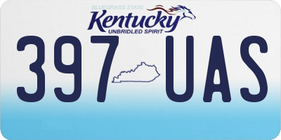 KY license plate 397UAS