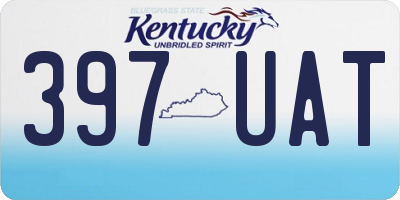 KY license plate 397UAT