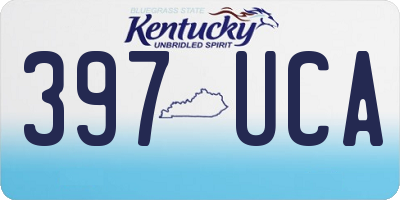 KY license plate 397UCA
