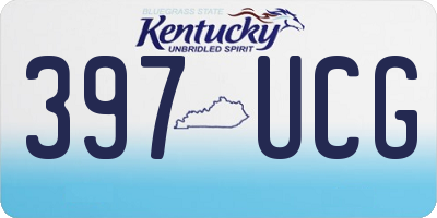 KY license plate 397UCG