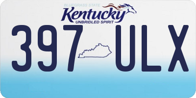 KY license plate 397ULX