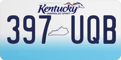 KY license plate 397UQB