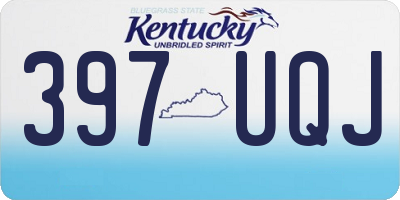 KY license plate 397UQJ