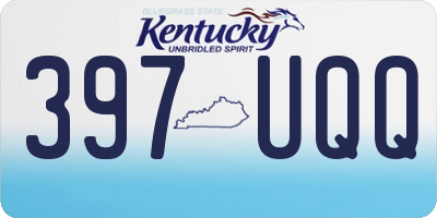 KY license plate 397UQQ