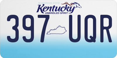 KY license plate 397UQR