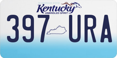 KY license plate 397URA