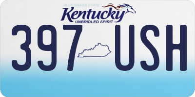 KY license plate 397USH