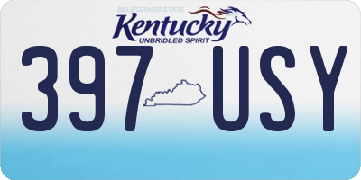 KY license plate 397USY