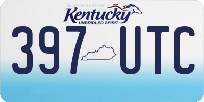 KY license plate 397UTC