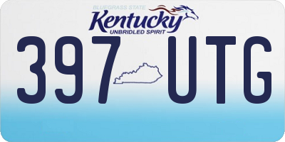 KY license plate 397UTG