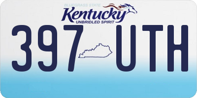 KY license plate 397UTH