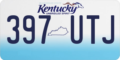 KY license plate 397UTJ
