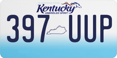 KY license plate 397UUP