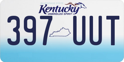 KY license plate 397UUT