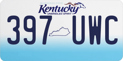 KY license plate 397UWC