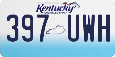 KY license plate 397UWH