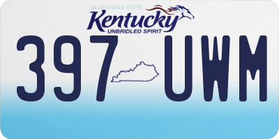 KY license plate 397UWM
