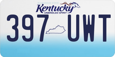KY license plate 397UWT